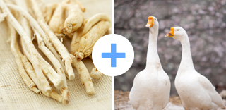 도라지와 오리고기