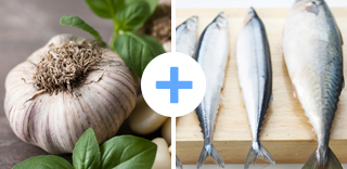 마늘과 등푸른생선